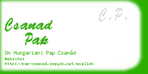 csanad pap business card